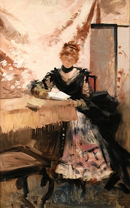 La Lettre by François Flameng [1856–1923]